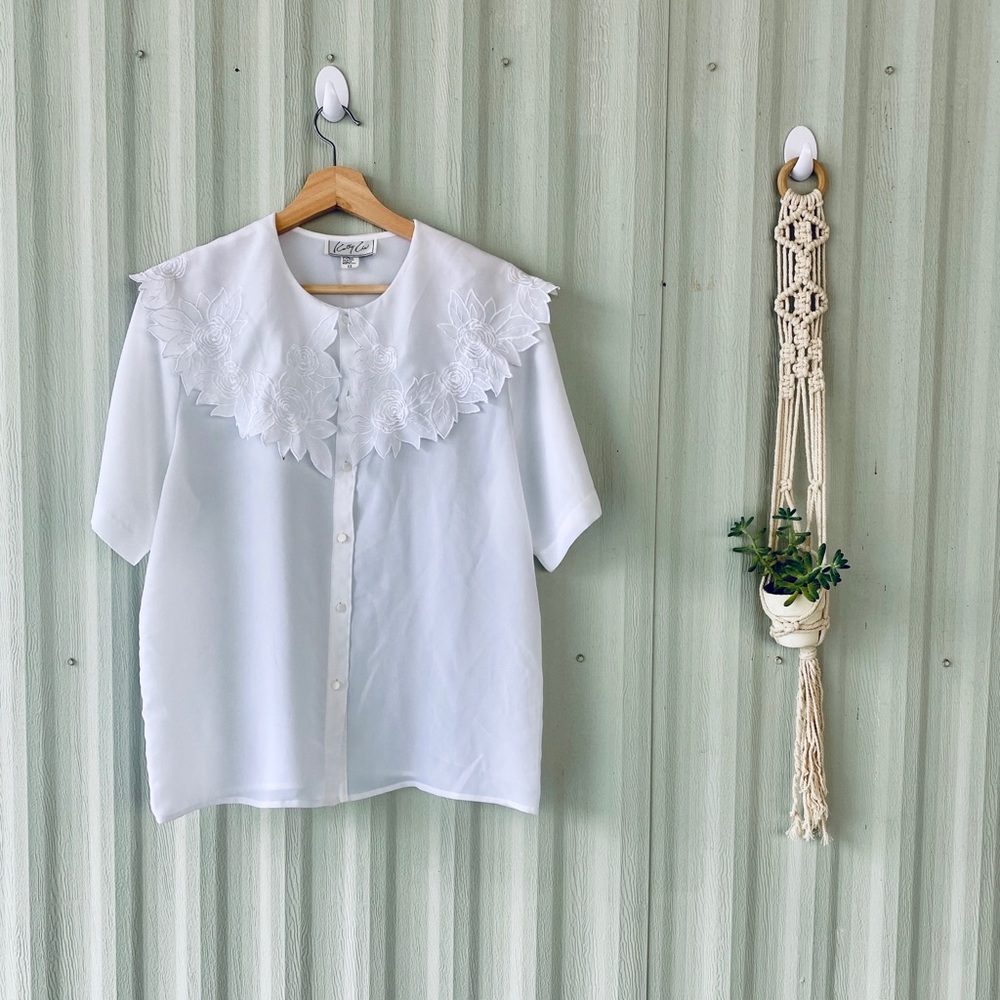 Vintage Boat Neck Blouse